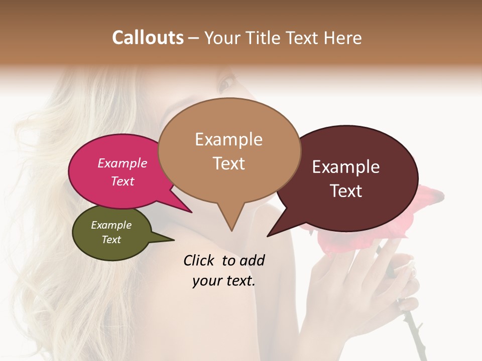 Toothy Smile White Hands PowerPoint Template