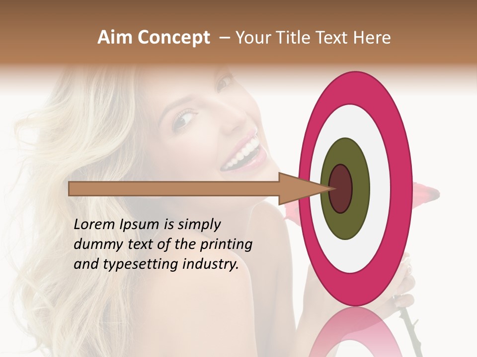 Toothy Smile White Hands PowerPoint Template