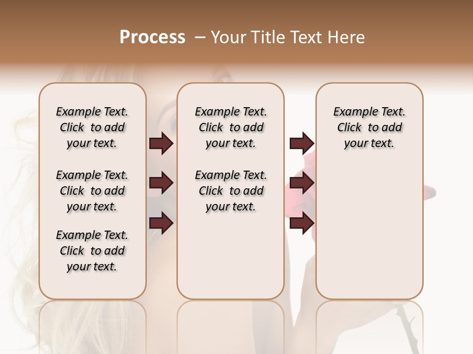 Toothy Smile White Hands PowerPoint Template