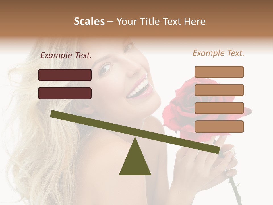 Toothy Smile White Hands PowerPoint Template