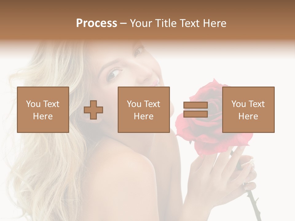 Toothy Smile White Hands PowerPoint Template