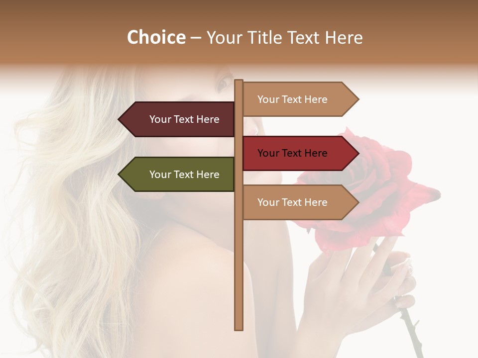 Toothy Smile White Hands PowerPoint Template