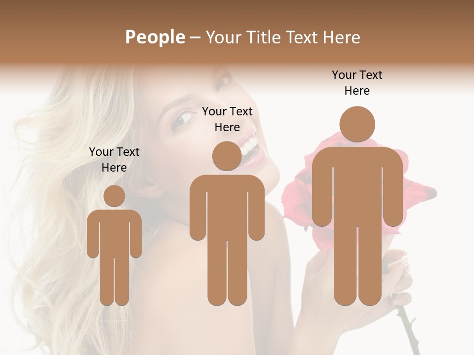 Toothy Smile White Hands PowerPoint Template