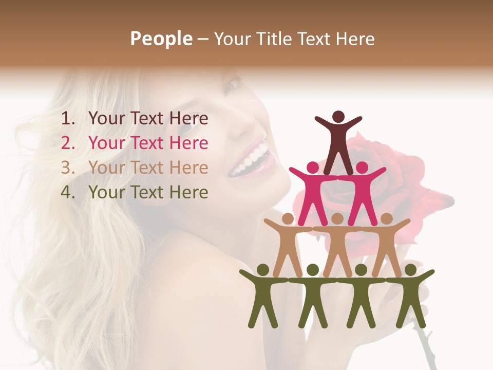 Toothy Smile White Hands PowerPoint Template
