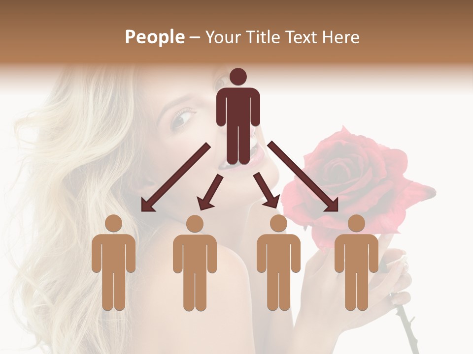 Toothy Smile White Hands PowerPoint Template