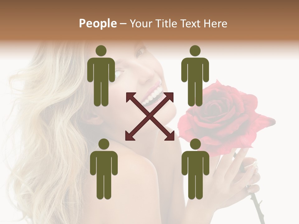 Toothy Smile White Hands PowerPoint Template