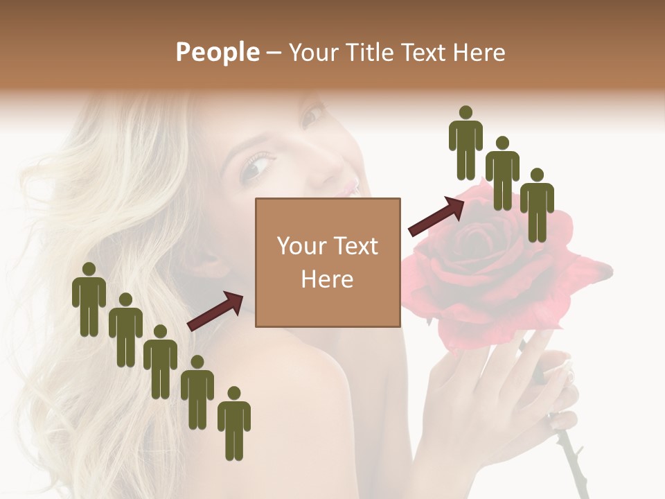 Toothy Smile White Hands PowerPoint Template