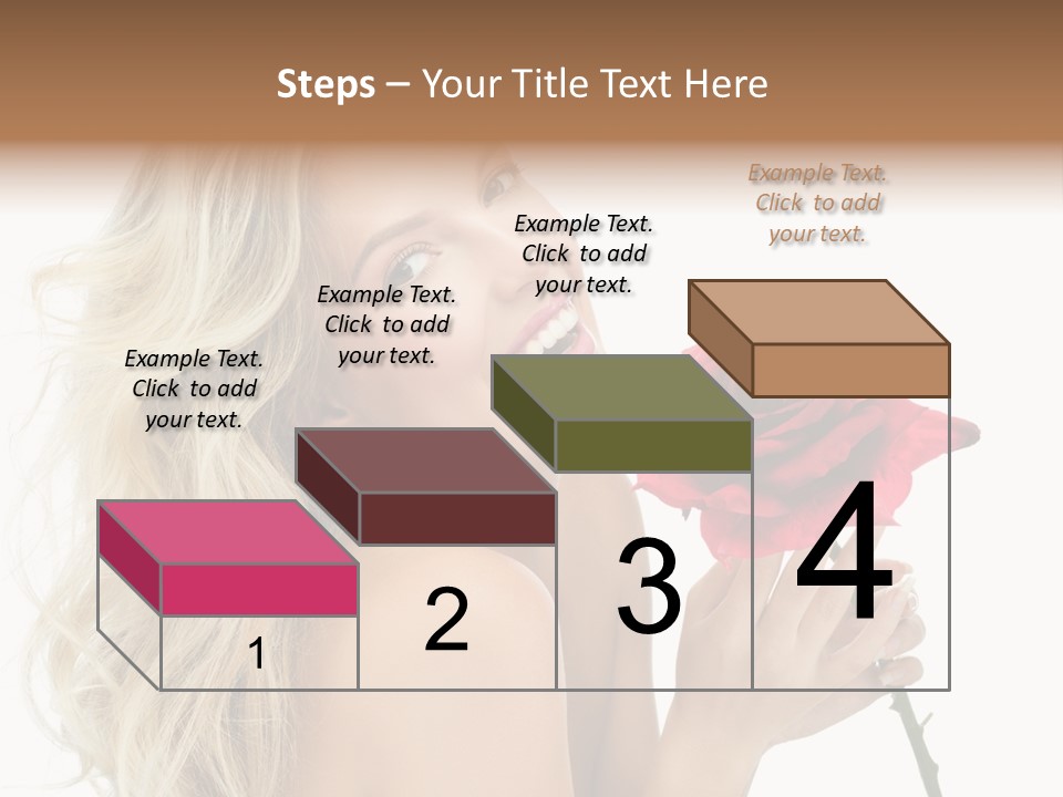 Toothy Smile White Hands PowerPoint Template