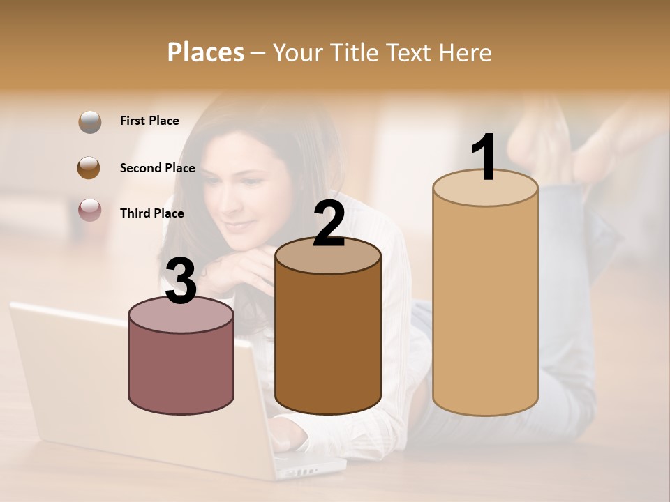 Mobil Braun Entspannung PowerPoint Template