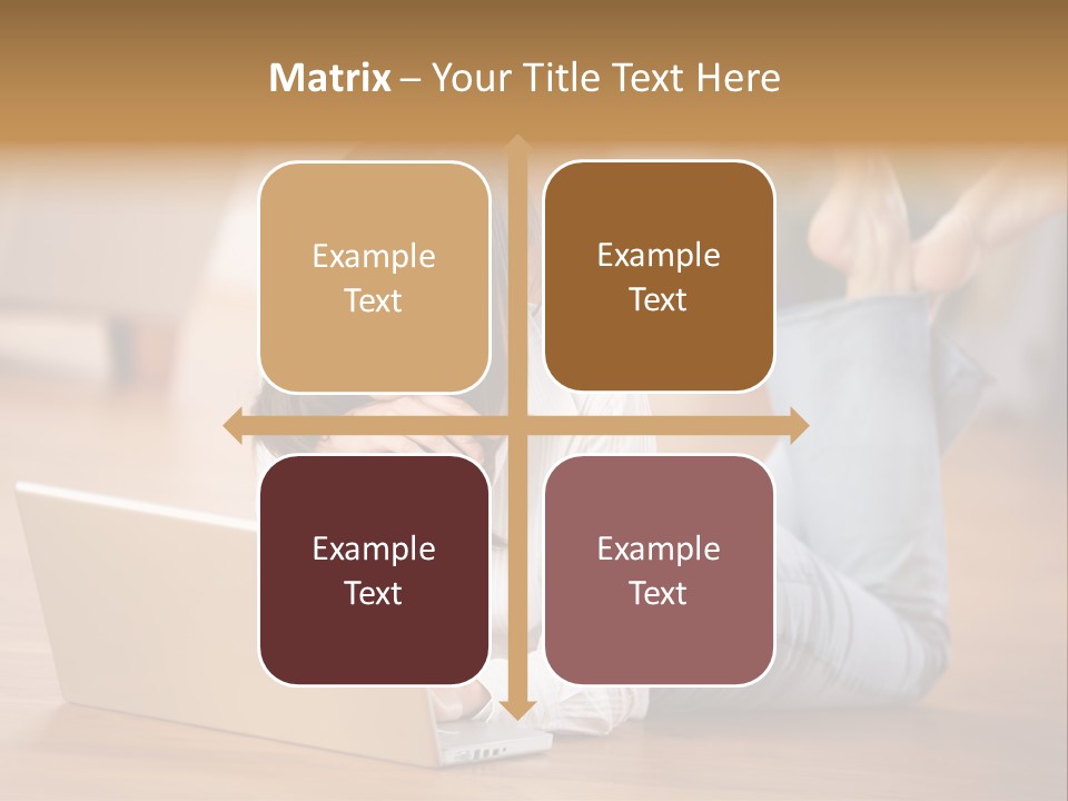 Mobil Braun Entspannung PowerPoint Template