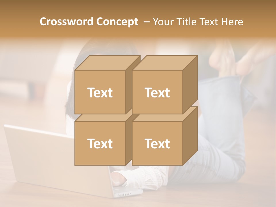 Mobil Braun Entspannung PowerPoint Template