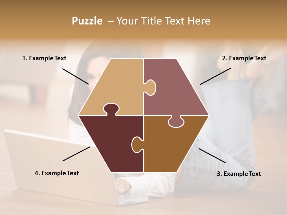 Mobil Braun Entspannung PowerPoint Template