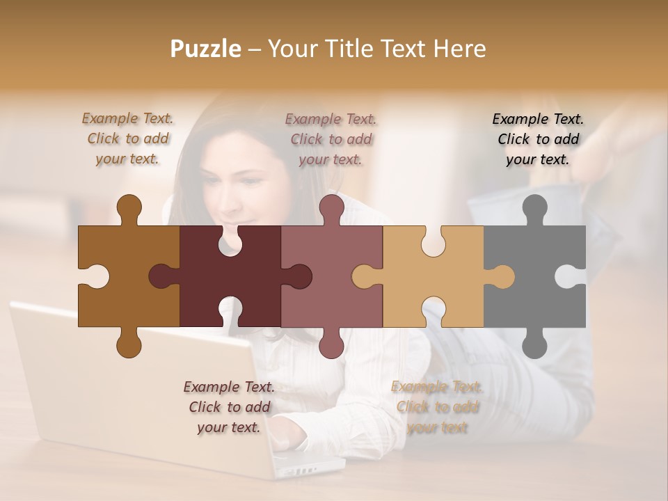 Mobil Braun Entspannung PowerPoint Template