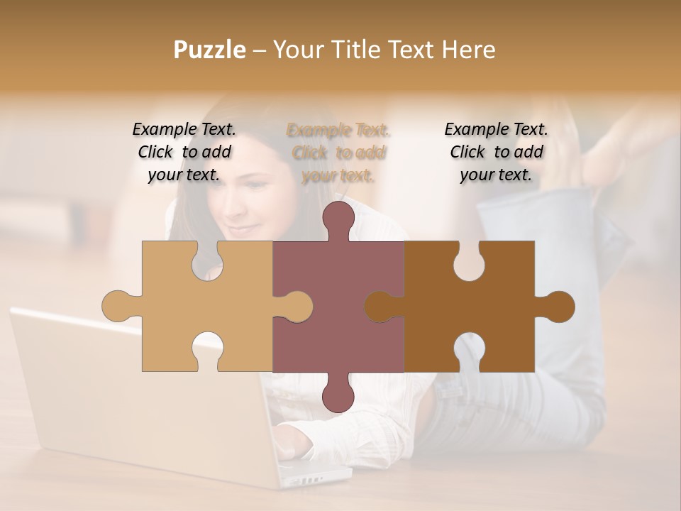 Mobil Braun Entspannung PowerPoint Template