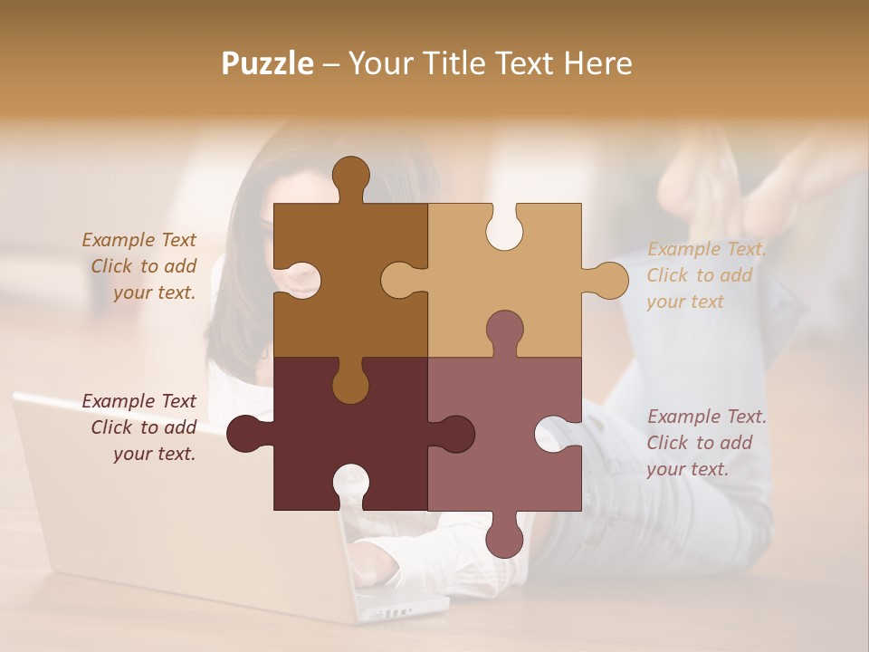Mobil Braun Entspannung PowerPoint Template