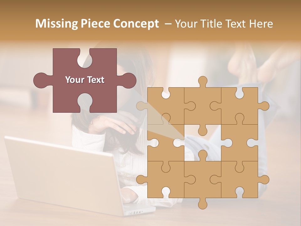 Mobil Braun Entspannung PowerPoint Template