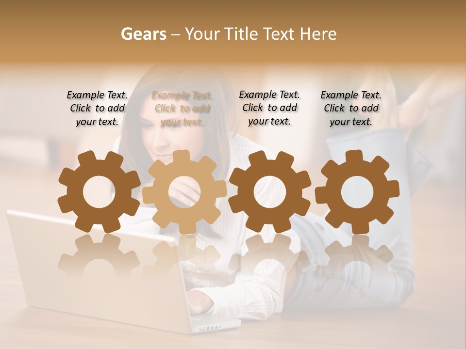 Mobil Braun Entspannung PowerPoint Template