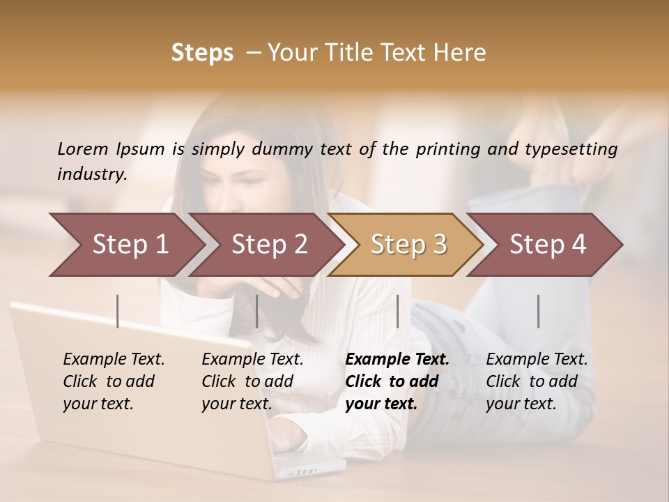 Mobil Braun Entspannung PowerPoint Template