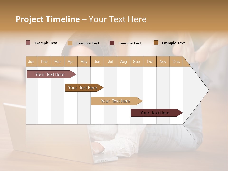Mobil Braun Entspannung PowerPoint Template