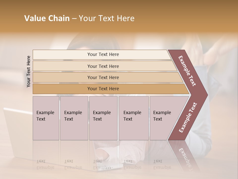 Mobil Braun Entspannung PowerPoint Template