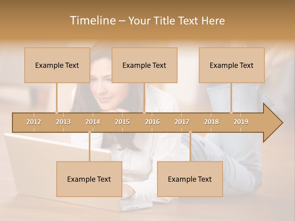 Mobil Braun Entspannung PowerPoint Template