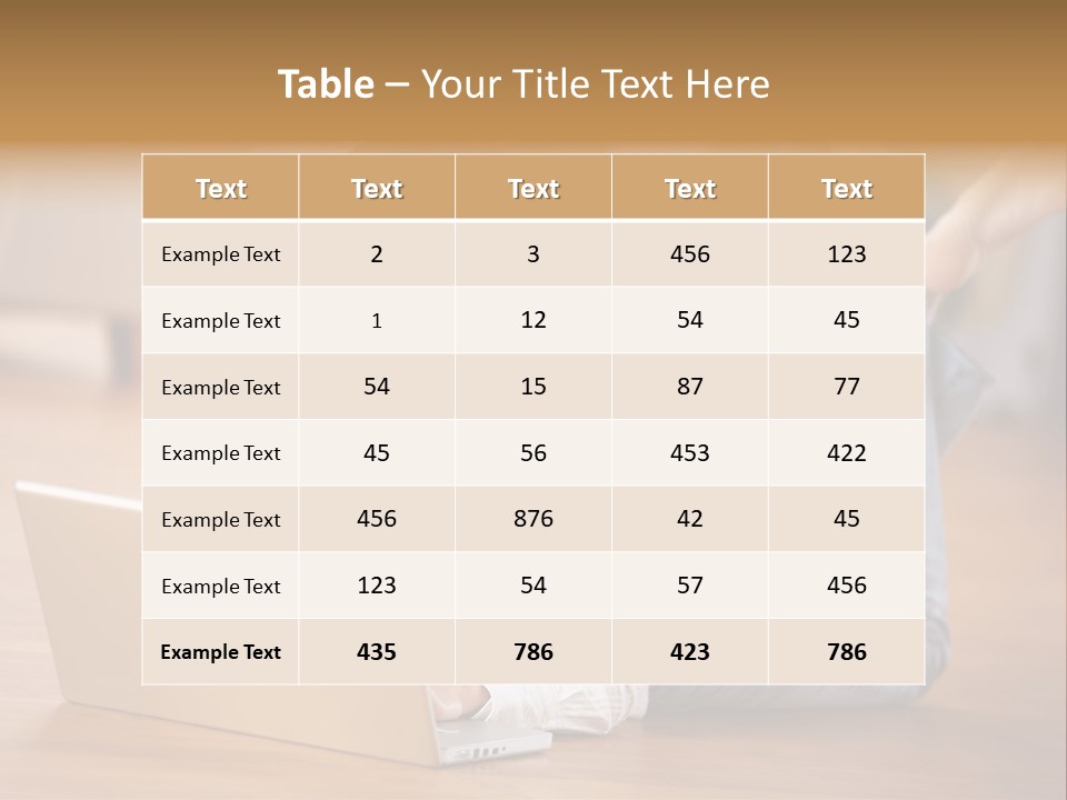Mobil Braun Entspannung PowerPoint Template