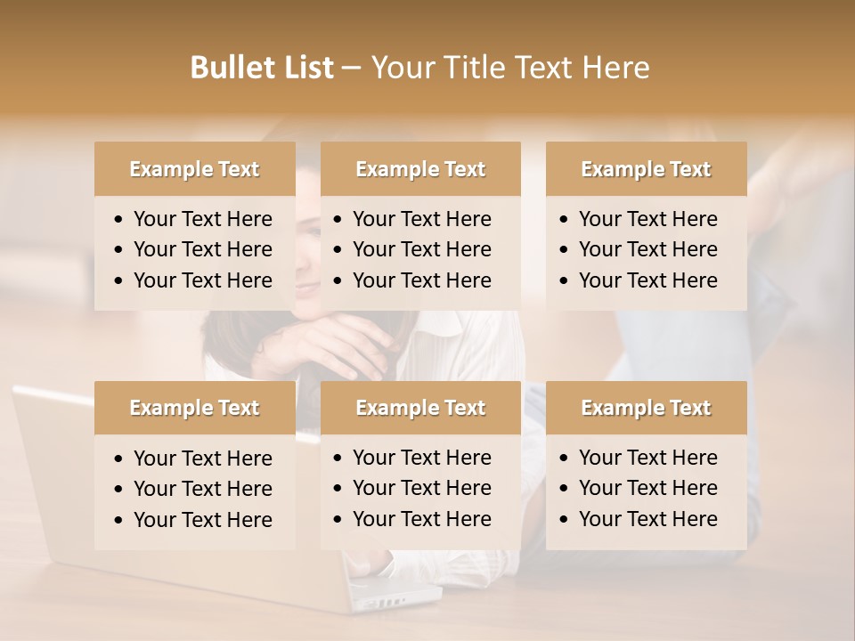 Mobil Braun Entspannung PowerPoint Template