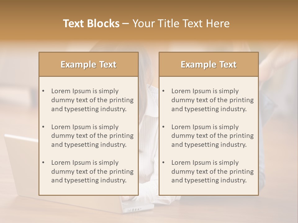Mobil Braun Entspannung PowerPoint Template
