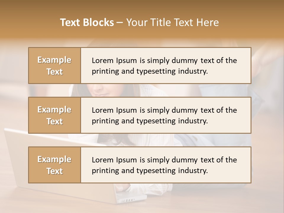Mobil Braun Entspannung PowerPoint Template