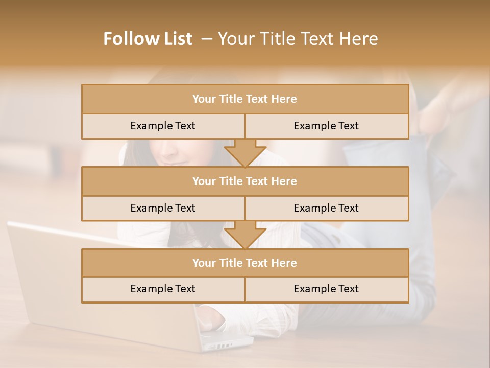 Mobil Braun Entspannung PowerPoint Template