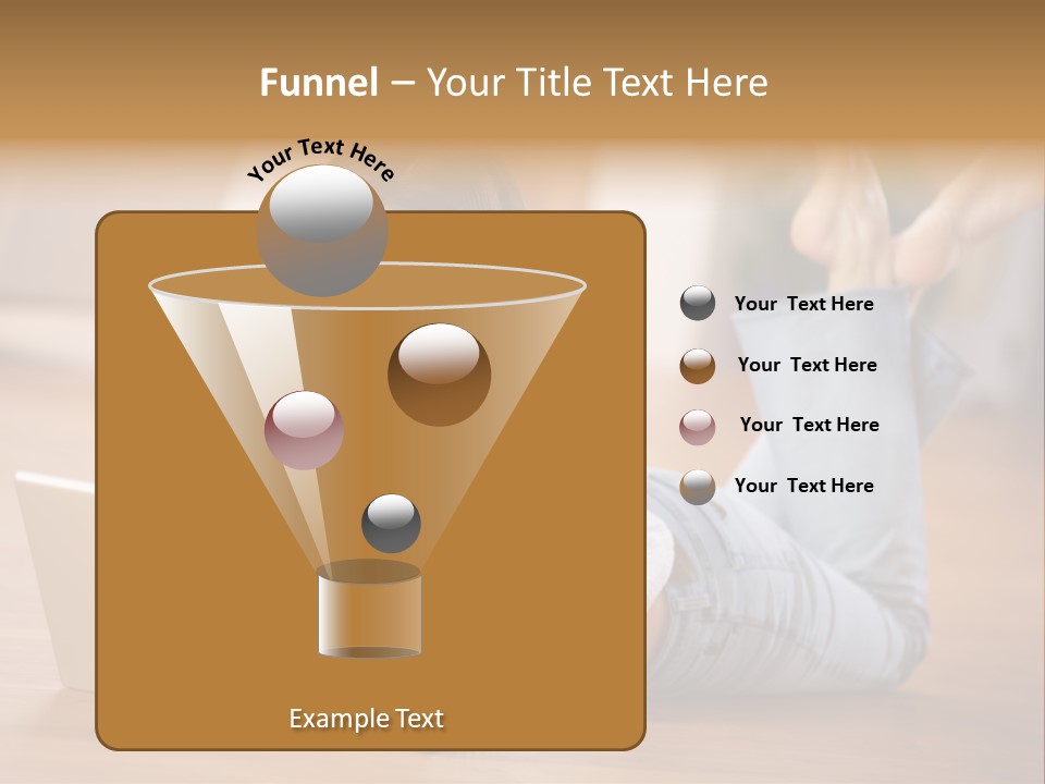 Mobil Braun Entspannung PowerPoint Template