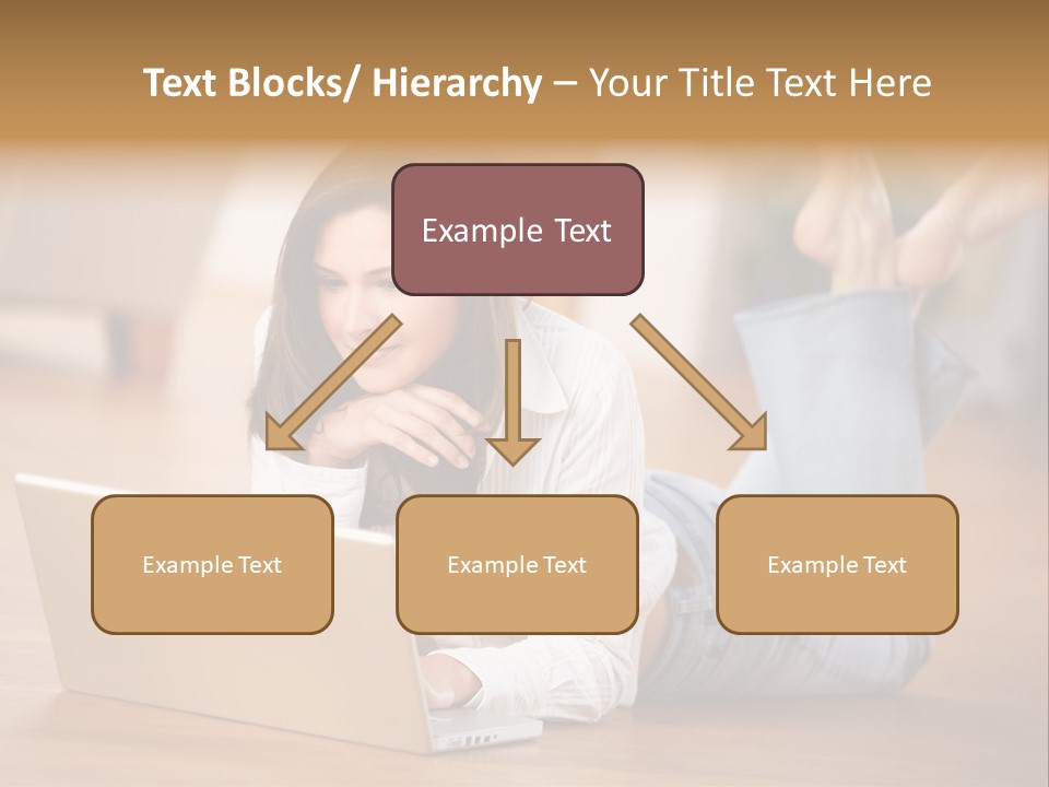 Mobil Braun Entspannung PowerPoint Template