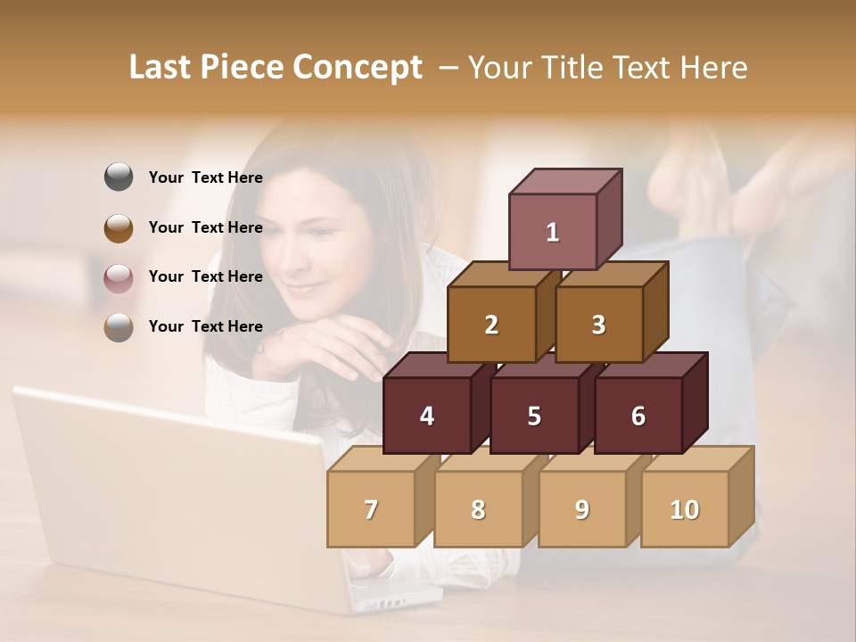 Mobil Braun Entspannung PowerPoint Template