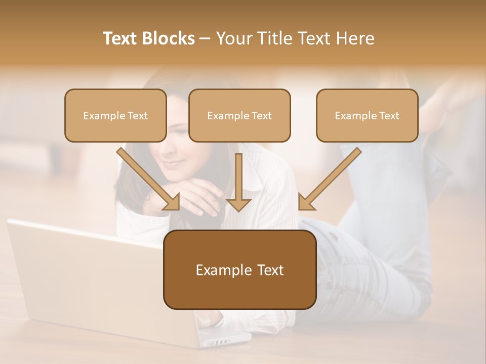 Mobil Braun Entspannung PowerPoint Template