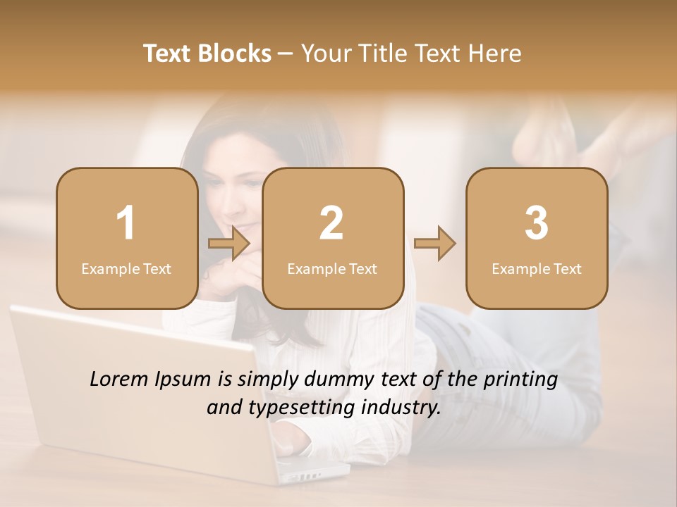 Mobil Braun Entspannung PowerPoint Template