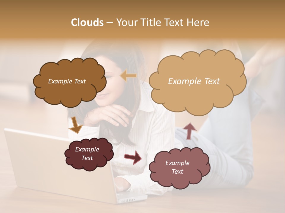 Mobil Braun Entspannung PowerPoint Template