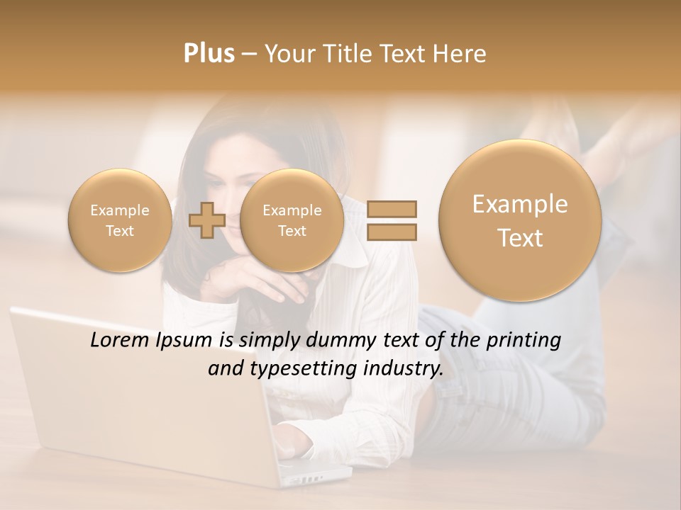 Mobil Braun Entspannung PowerPoint Template