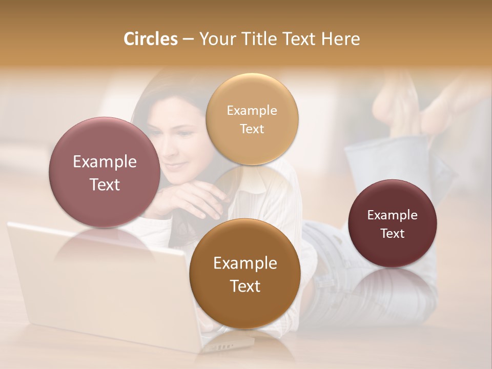 Mobil Braun Entspannung PowerPoint Template