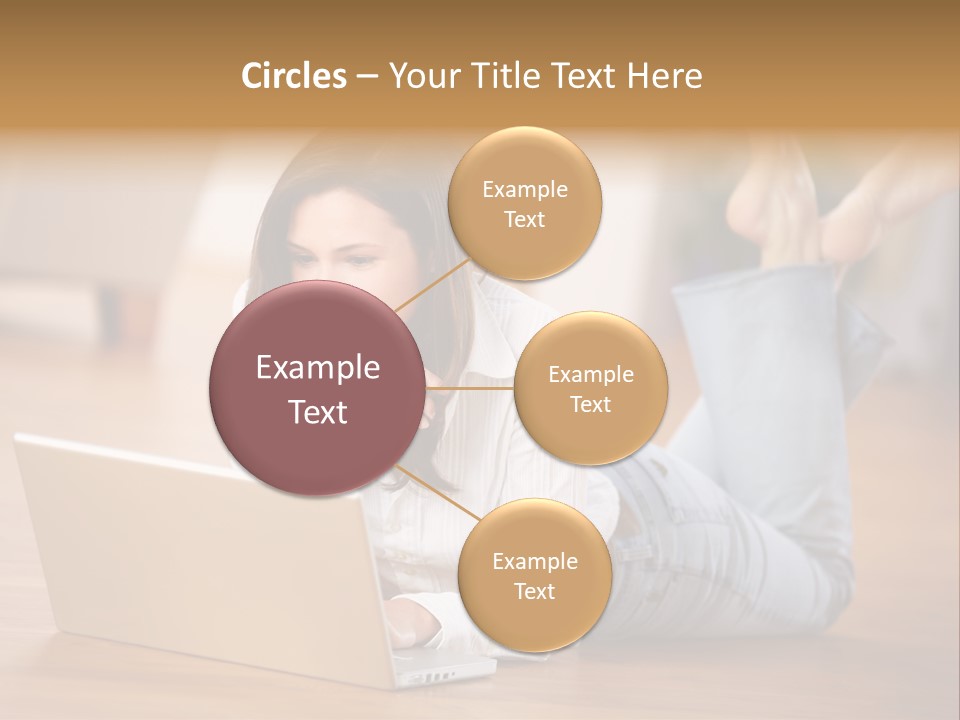 Mobil Braun Entspannung PowerPoint Template