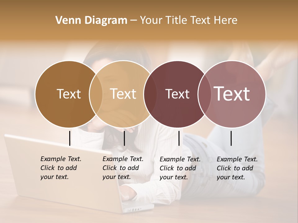 Mobil Braun Entspannung PowerPoint Template