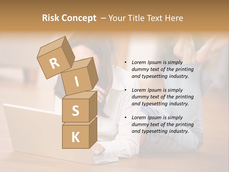 Mobil Braun Entspannung PowerPoint Template