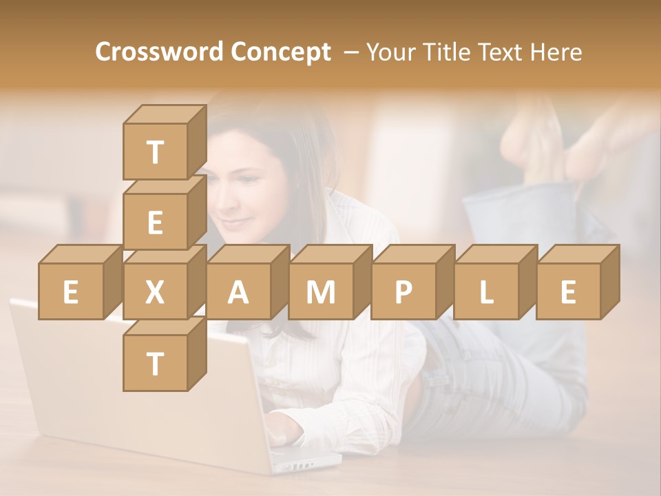 Mobil Braun Entspannung PowerPoint Template