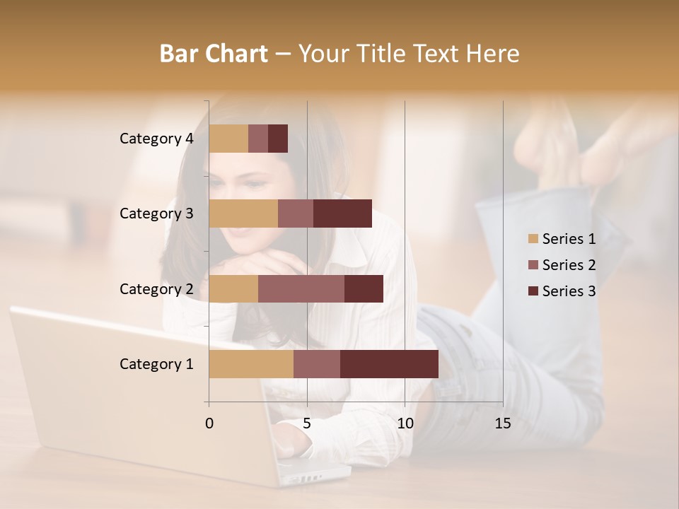 Mobil Braun Entspannung PowerPoint Template