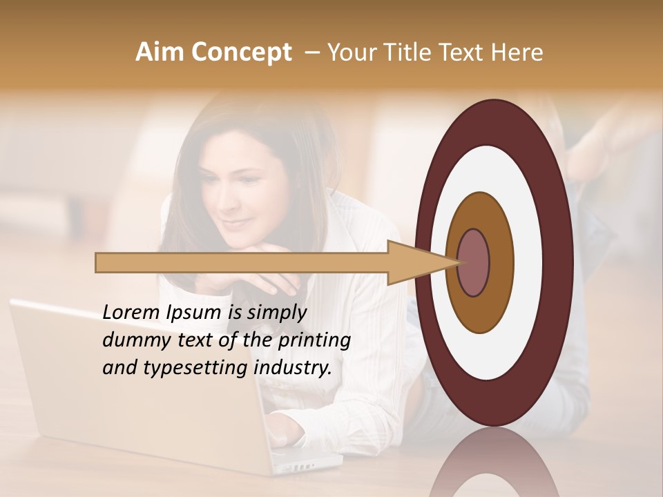 Mobil Braun Entspannung PowerPoint Template