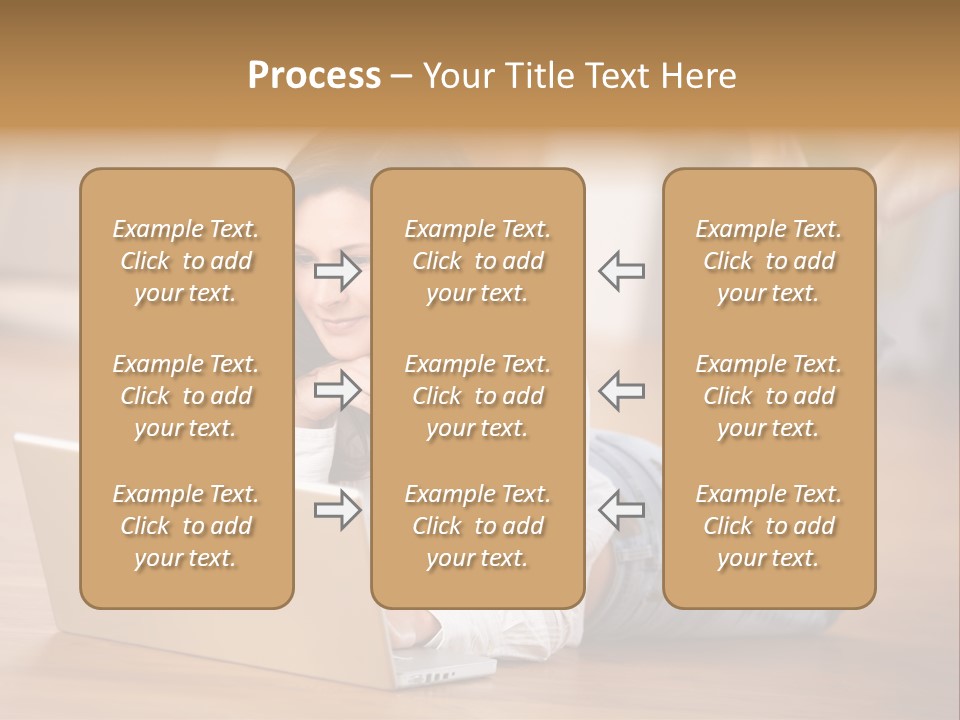 Mobil Braun Entspannung PowerPoint Template