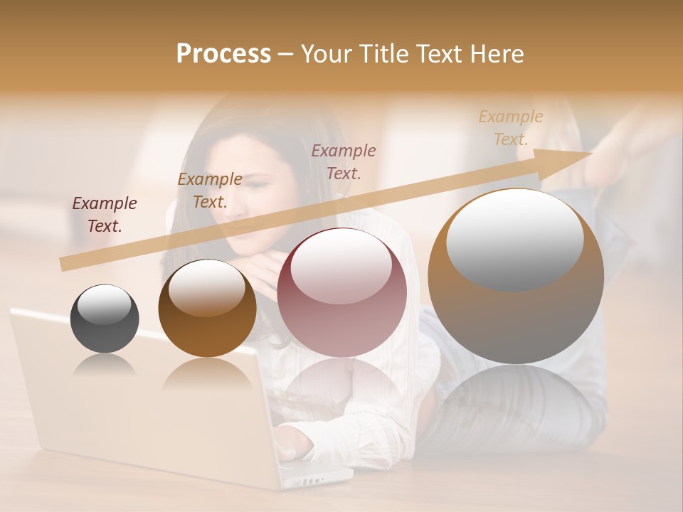 Mobil Braun Entspannung PowerPoint Template
