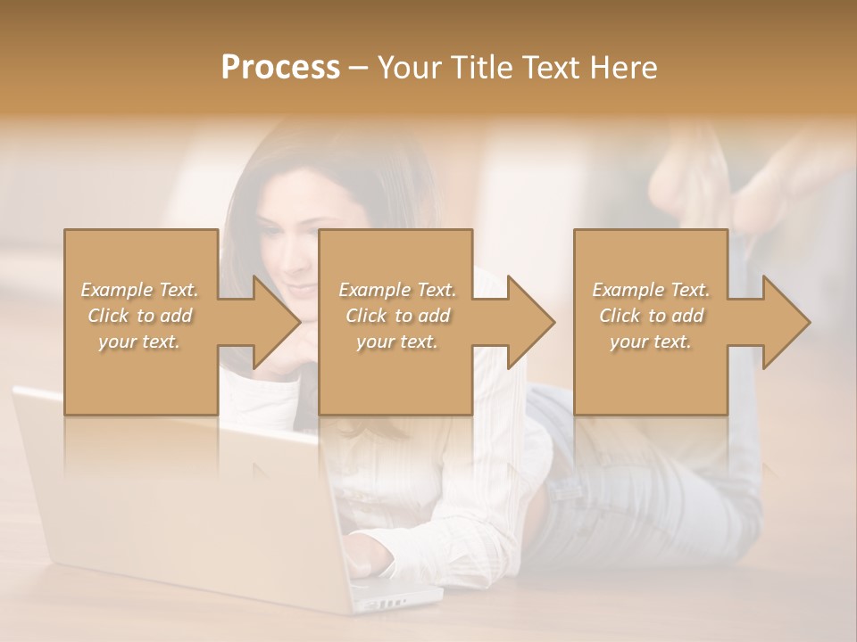 Mobil Braun Entspannung PowerPoint Template