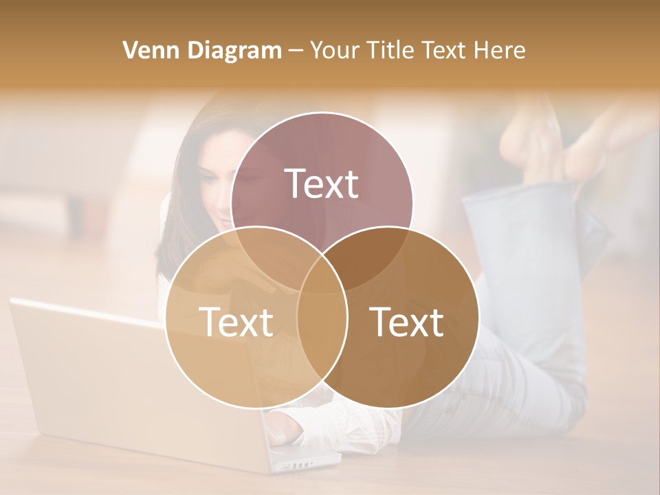 Mobil Braun Entspannung PowerPoint Template