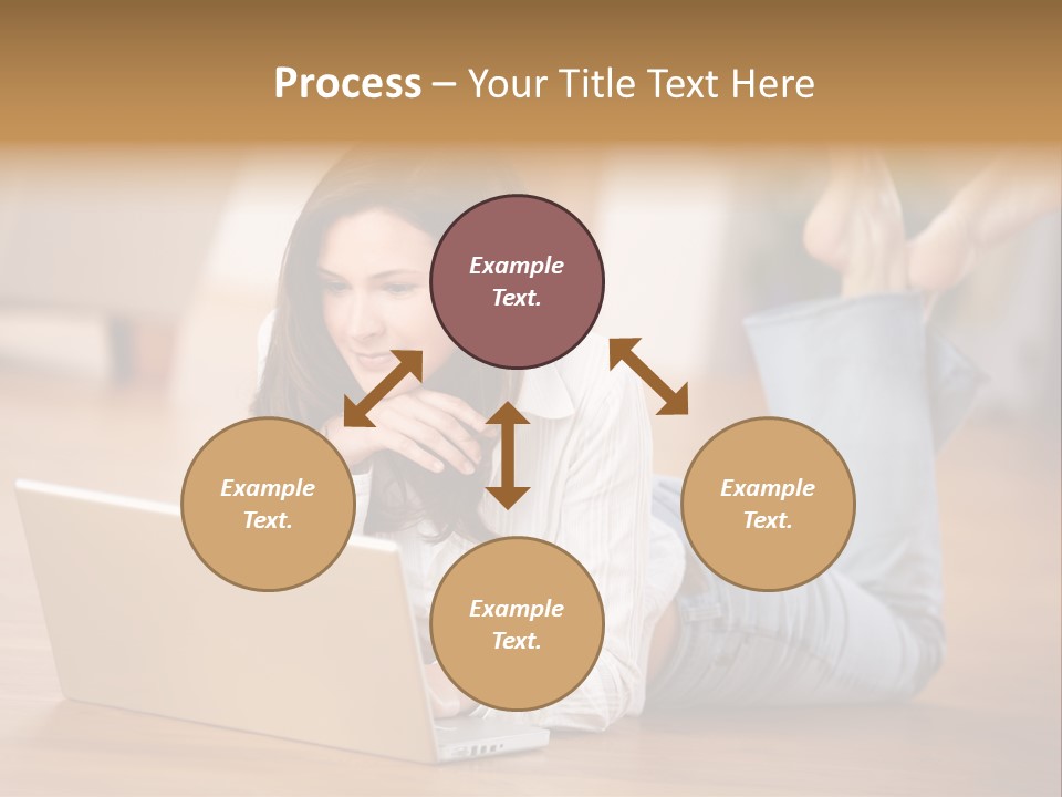 Mobil Braun Entspannung PowerPoint Template
