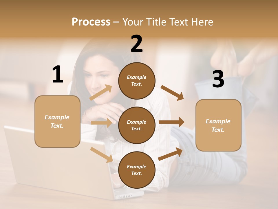 Mobil Braun Entspannung PowerPoint Template